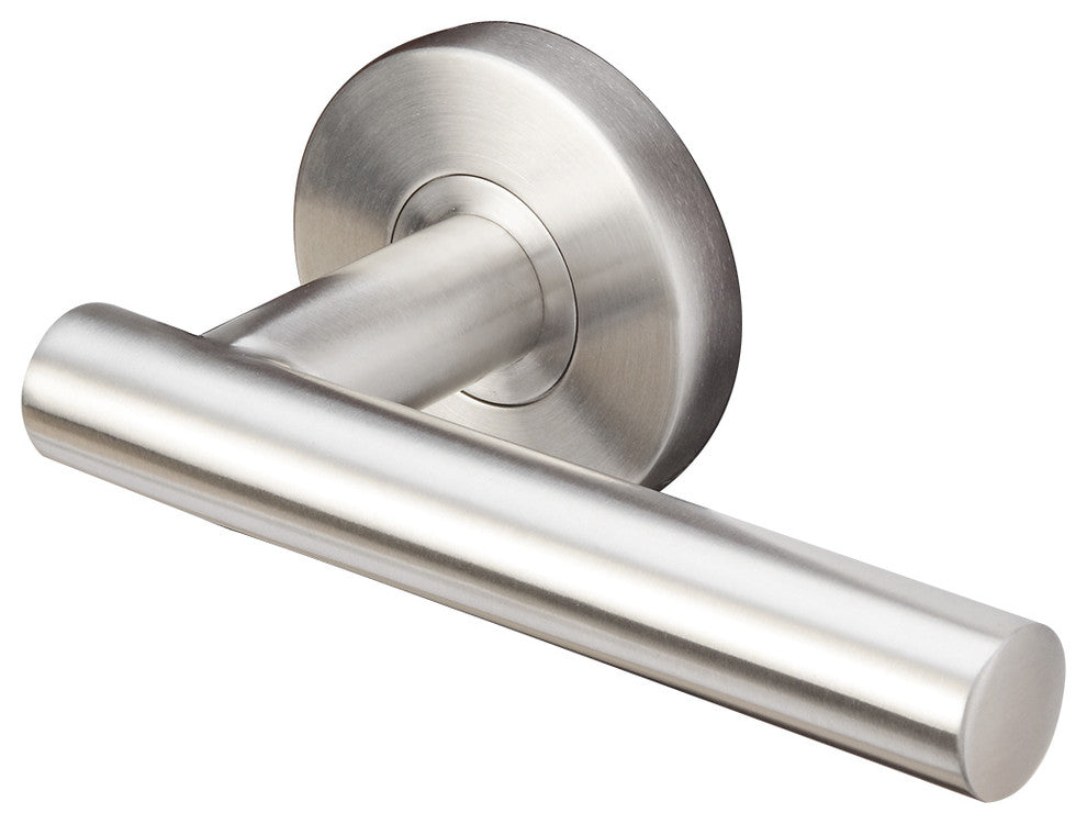 Copenhagen Lever Tubular Privacy, Satin Stainless Steel, 2-3/8" Backset