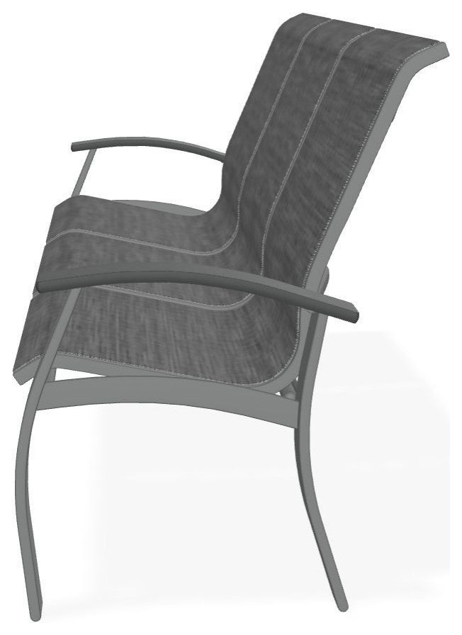 Belle Isle Sling 3-Seat Outdoor Sofa, Collect Charcoal/Graphite