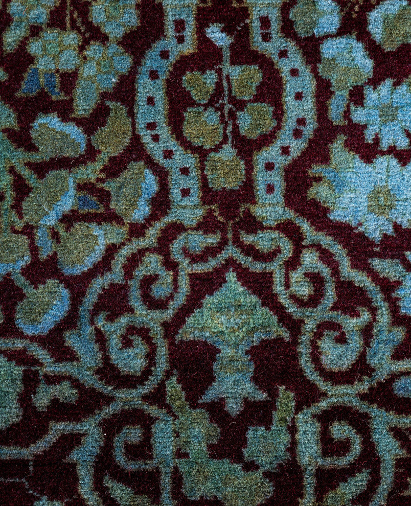 Overdyed One-of-a-Kind Hand-Knotted Area Rug Red, 2' 8" x 4' 5"