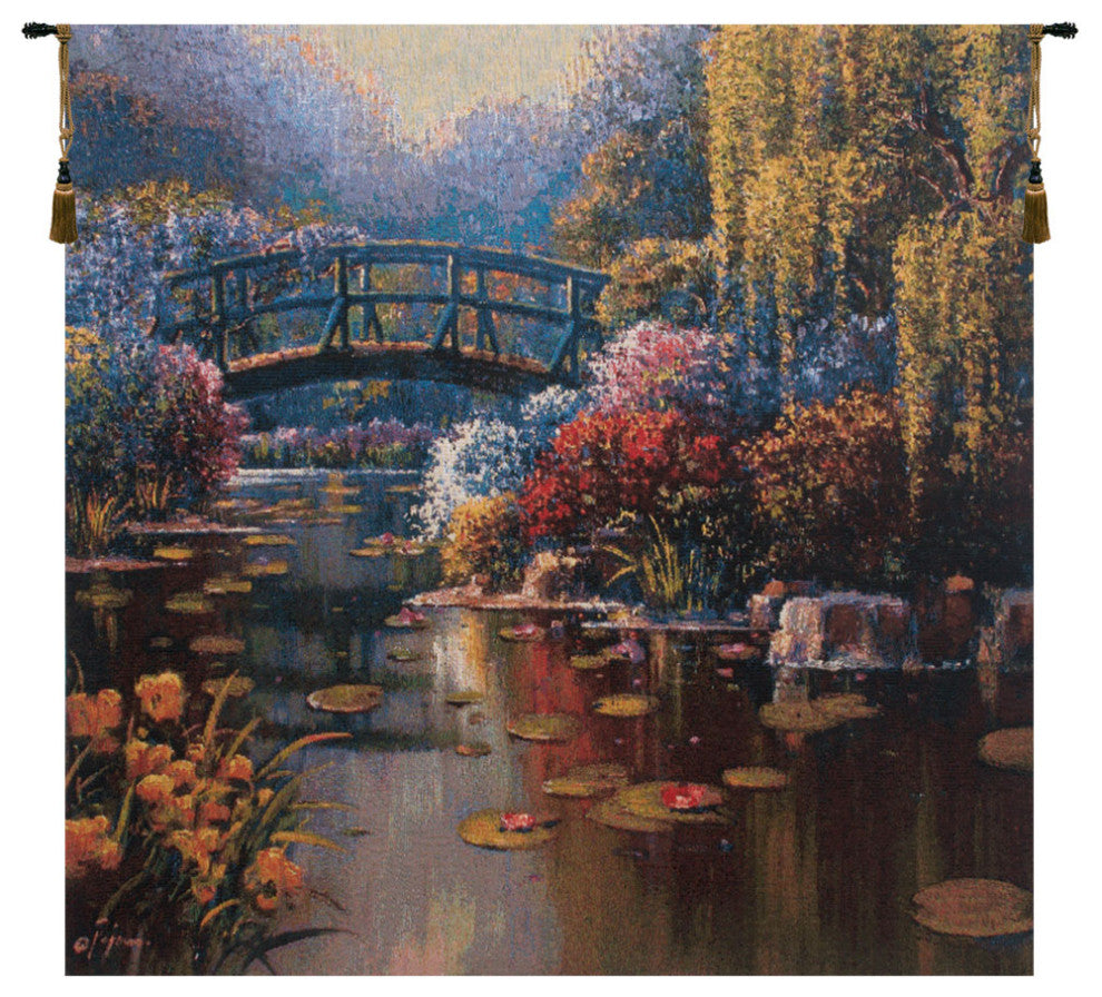 Giverny Pond I Belgian Wall Tapestry