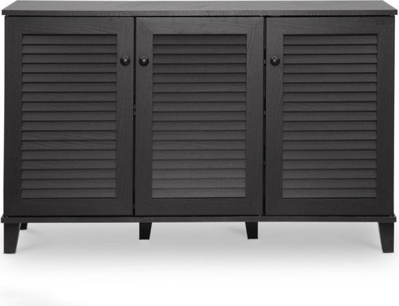 Warren Espresso Shoe-Storage Cabinet