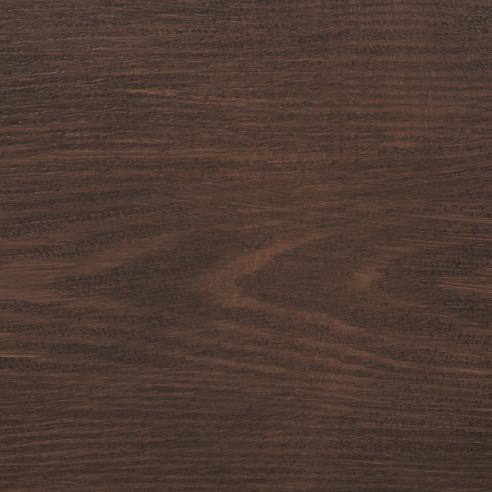 GDF Studio Rosarito Outdoor Aluminum Dining Bench With Black Steel Frame, Brown