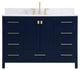 Elegant Decor Irene Bathroom Vanity Blue