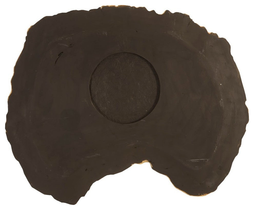 Cast Petrified Wood Wall Decor, Tray Shape