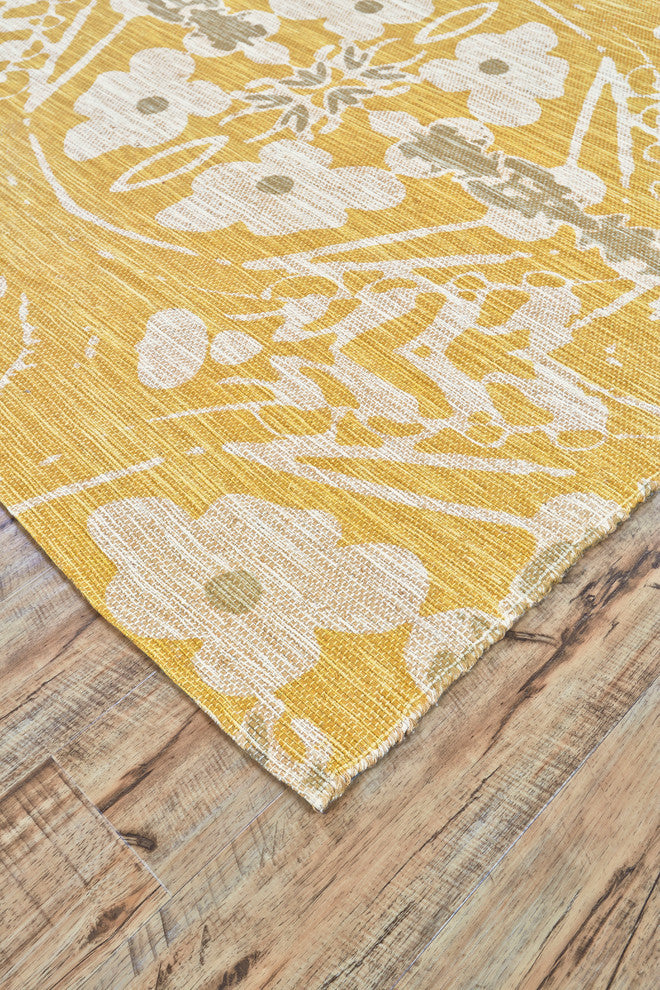 Weave & Wander Coronado Rug, Yellow, 8'x11'