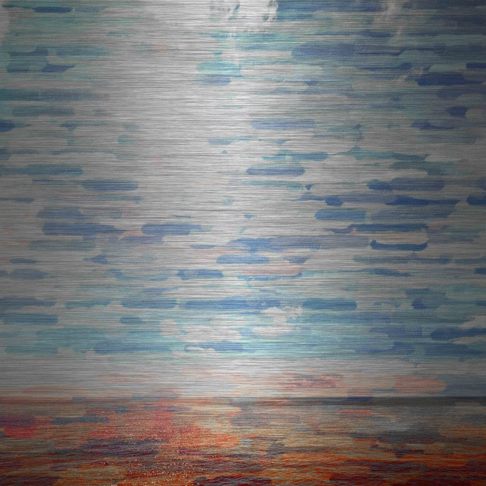 "Forgotten" UV Ink Print on Brushed  Aluminum, 32"x32"