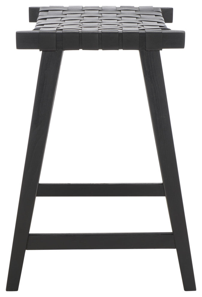 Safavieh Abreu Rectangle Counter Stool, Black