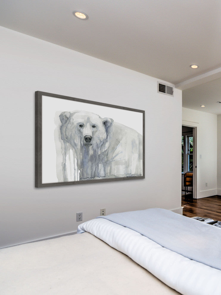 "Polar Bear" Framed Painting Print, 36"x24"