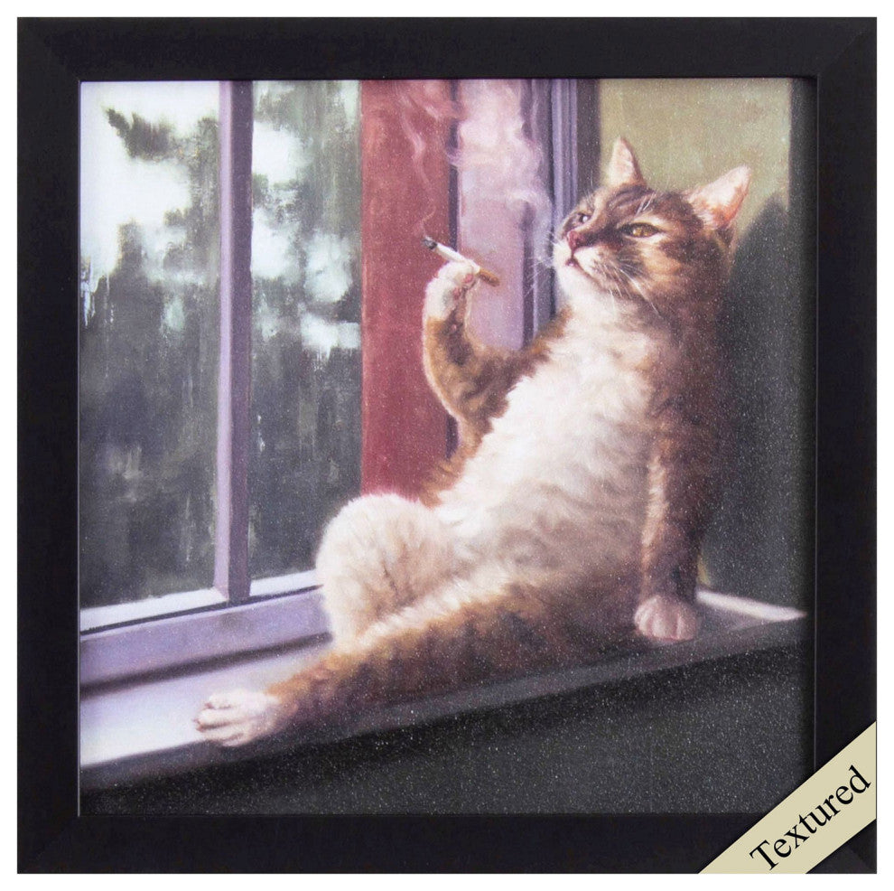 Rainy Day Blues Non-Glass Framed Art