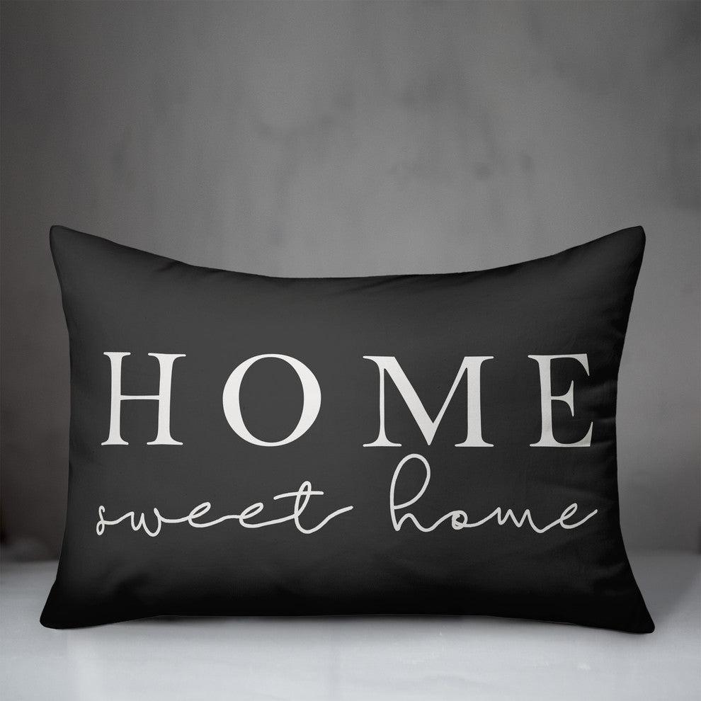 Home Sweet Home  Outdoor Throw Pillow, 14x20