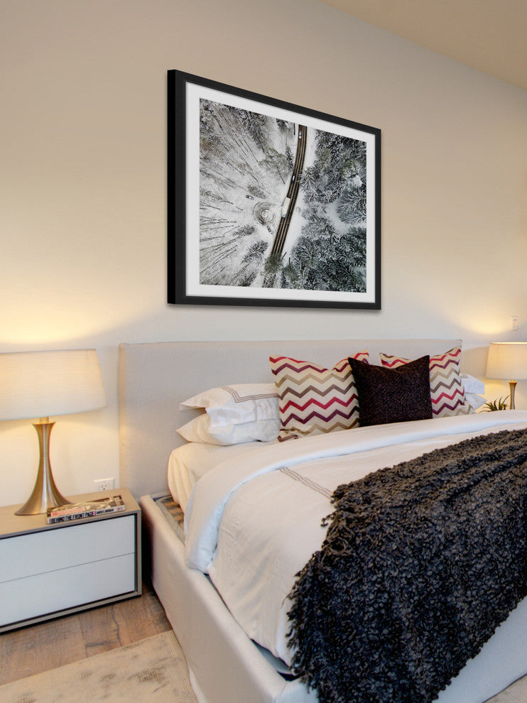 "White Terrain" Framed Print by Karolis Janulis