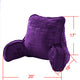 Textured Velvet DIY Bed Rest Cover and Inserts, Imperial Purple, 20"x18"x17"