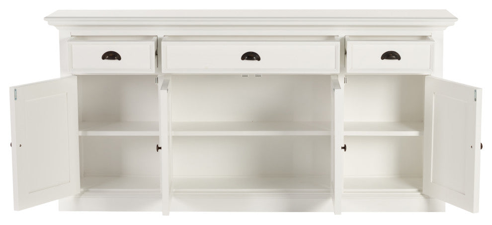 Classic White Halifax Buffet Console Table