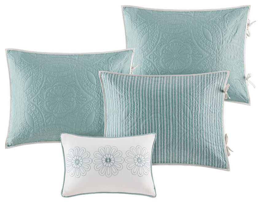 Madison Park Peyton 6 Piece Reversible Daybed Cover Set, Blue