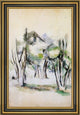 Paul Cezanne Trees - 18" x 27" Framed Premium Canvas Print