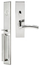 Brussels Lever, Mortise Entry Handleset, RHR, Polished Stainless Steel