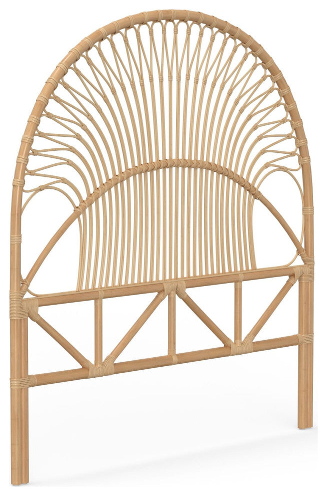 Rattan Loop Headboard, Natural-Brown, King