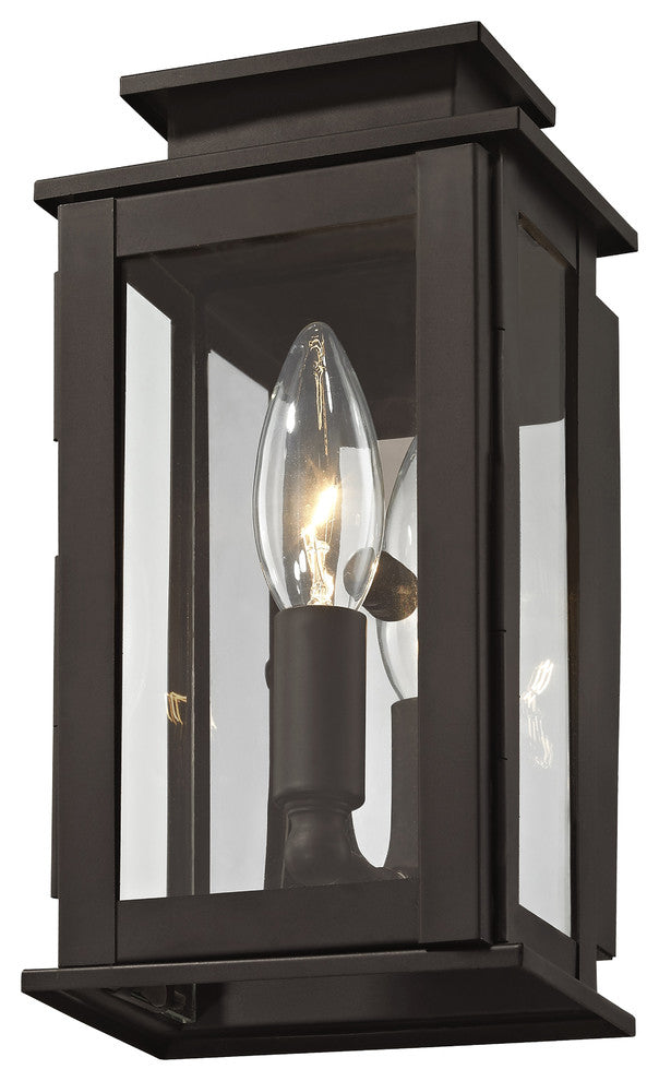 Princeton 1-Light Wall Lantern, Bronze