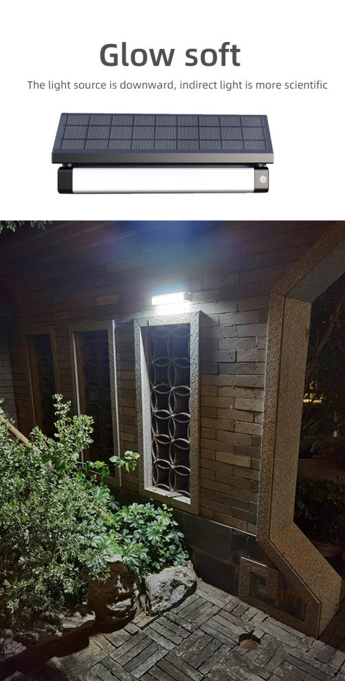 Solar SMART Sensing Self-Contained Selectable LED Color Flood Pathway Wall Light