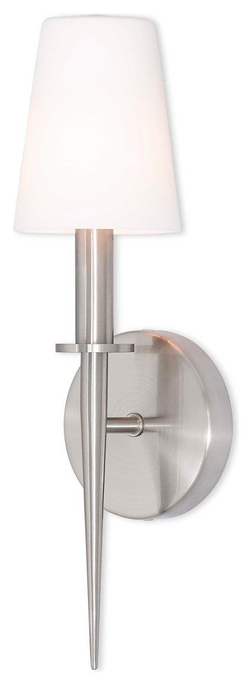 Livex Lighting Witten Light ADA Wall Sconce, Brushed Nickel