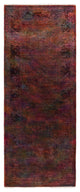 Overdyed One-of-a-Kind Hand-Knotted Area Rug Orange, 3' 0" x 7' 10"