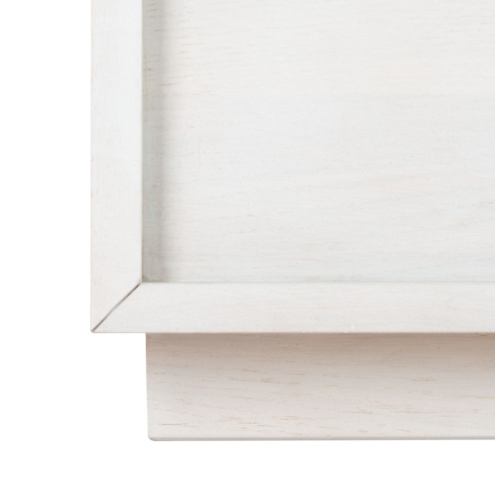 Safavieh Couture Zeus 2 Drawer Nightstand, White Wash