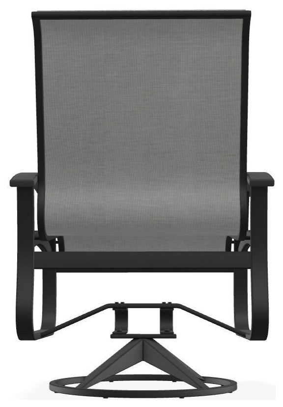 Belle Isle Sling Outdoor Swivel Rocker, Augustine Denim/Graphite