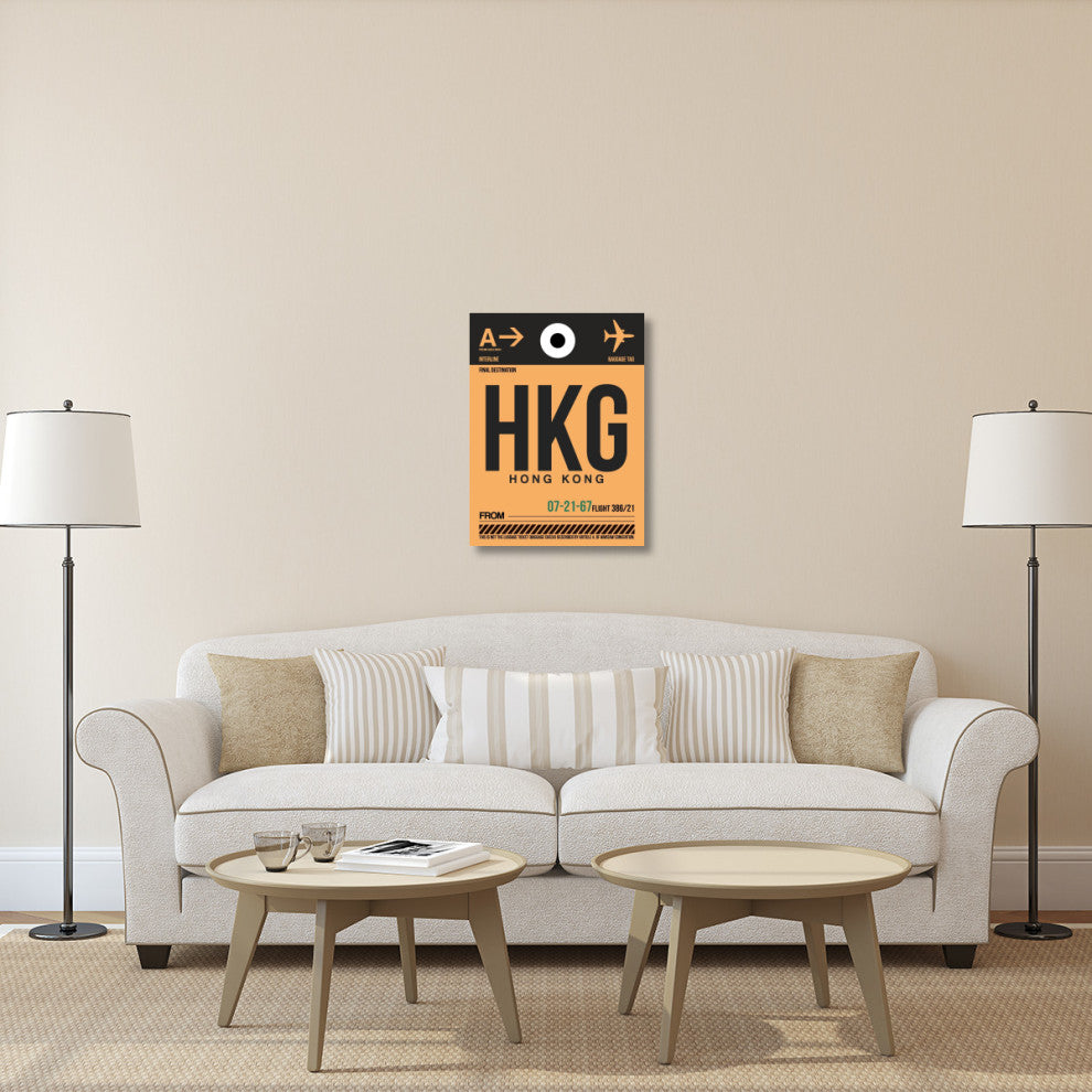 "HKG Hog Kong Luggage Tag 2" Fine Art Print