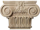 Large Bradford Roman Ionic Capital (Fits Pilasters up to 6 1/4"W x 2"D), Alder
