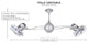 Italo Ventania, Rotational Ceiling Fan, Safira Finish, Metal Blades