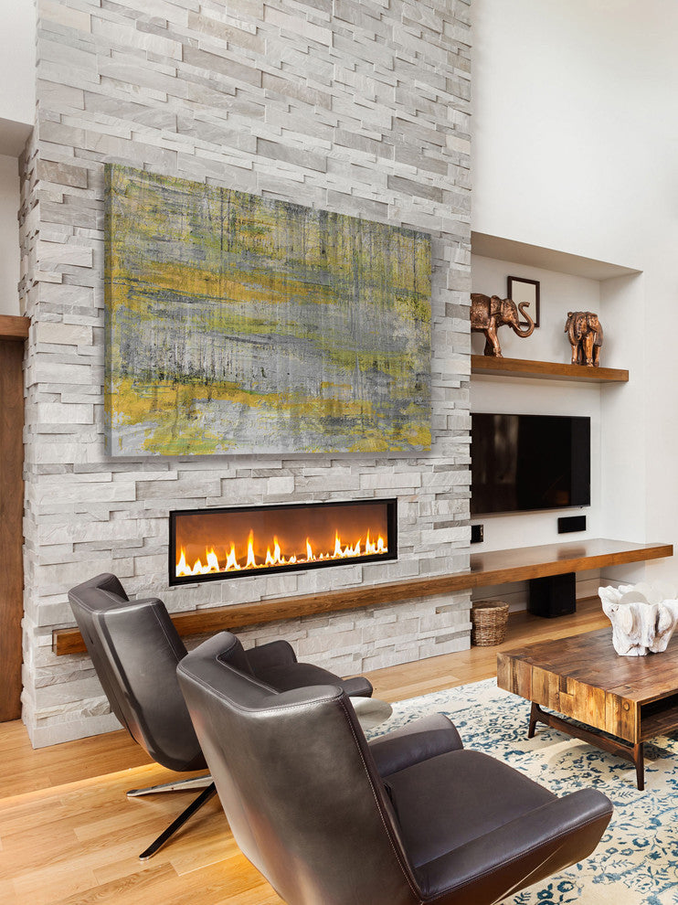 "Golden Retreat" Painting Print on Wrapped Canvas, 30"x20"