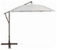 10' Round Polyester Cantilever Umbrella, Horizontal Tilt, Natural
