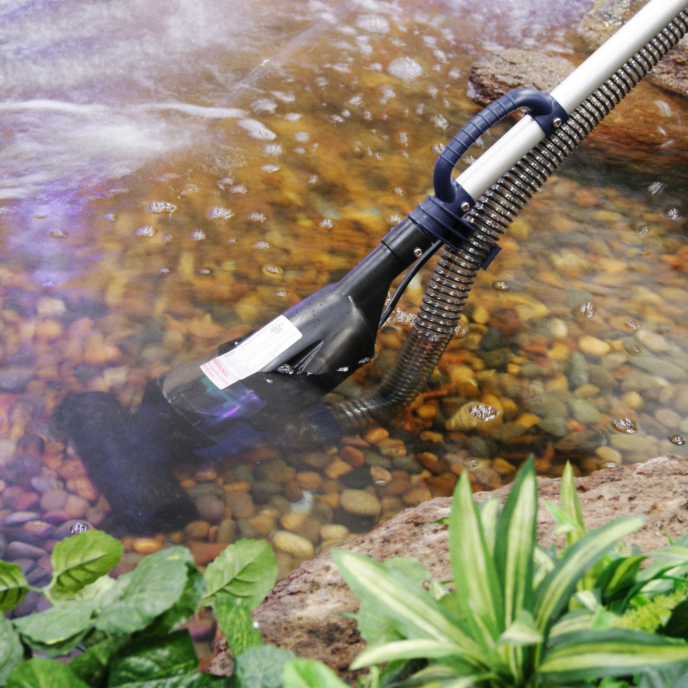 Traditional Pond Vacuum with Adjustable Telescopic Handle and 2 Brush Heads