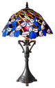 CHLOE Lighting NATALIE Tiffany-style 2 Light Iris Table Lamp 19" Shade