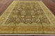 Oushak Brown Hand-Knotted Chobi Peshawar Quality Wool Rug, 9'x12'