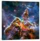 "Mystic Mountain in Carina Nebula II (Hubble Telescope)" by NASA, 37x37x1.5"