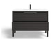 The Shiloh Bathroom Vanity, Charcoal Oak, 48", Single Sink, Freestanding