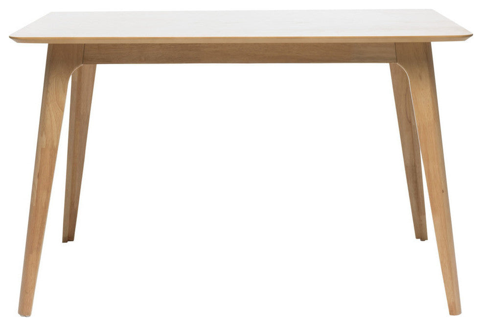 GDF Studio Elsinore Finished Wood Dining Table, Natural Oak