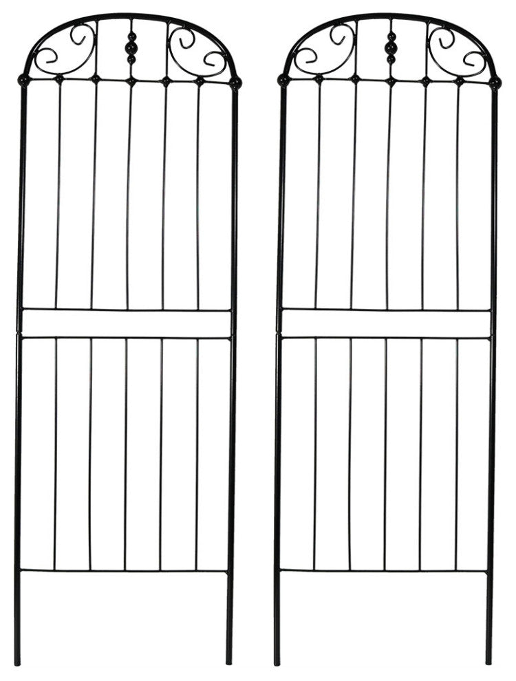 Sunnydaze 32" Durable Metal Wire Traditional Garden Trellises, Set of 2
