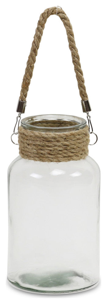 El Morro Glass Jar With Rope, Small