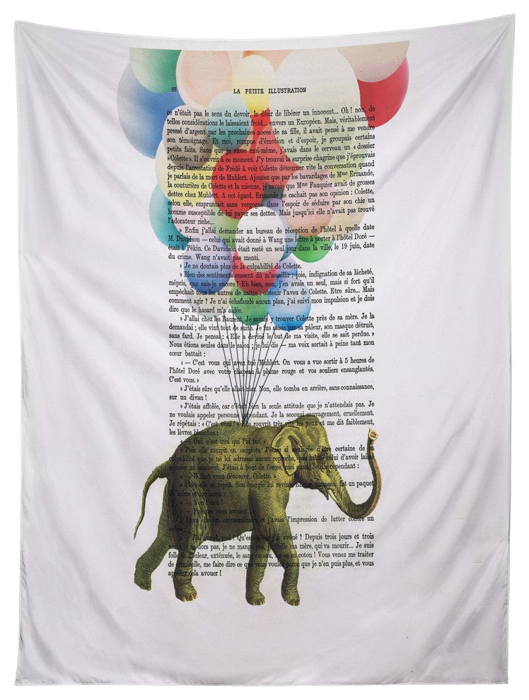 Deny Designs Coco De Paris Flying Elephant Tapestry