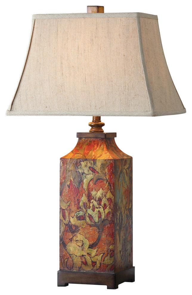 Uttermost Colorful Flowers Table Lamp