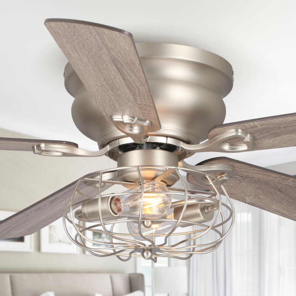 48 in Flush Mounted Modern Ceiling Fan with Remote Control