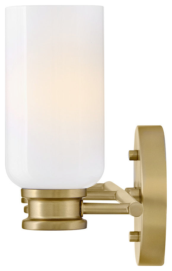 Lark Naomi Medium Three Light Vanity, Lacquered Brass