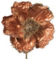 Artificial Pearl Poppy Spray , Mocha, 14"