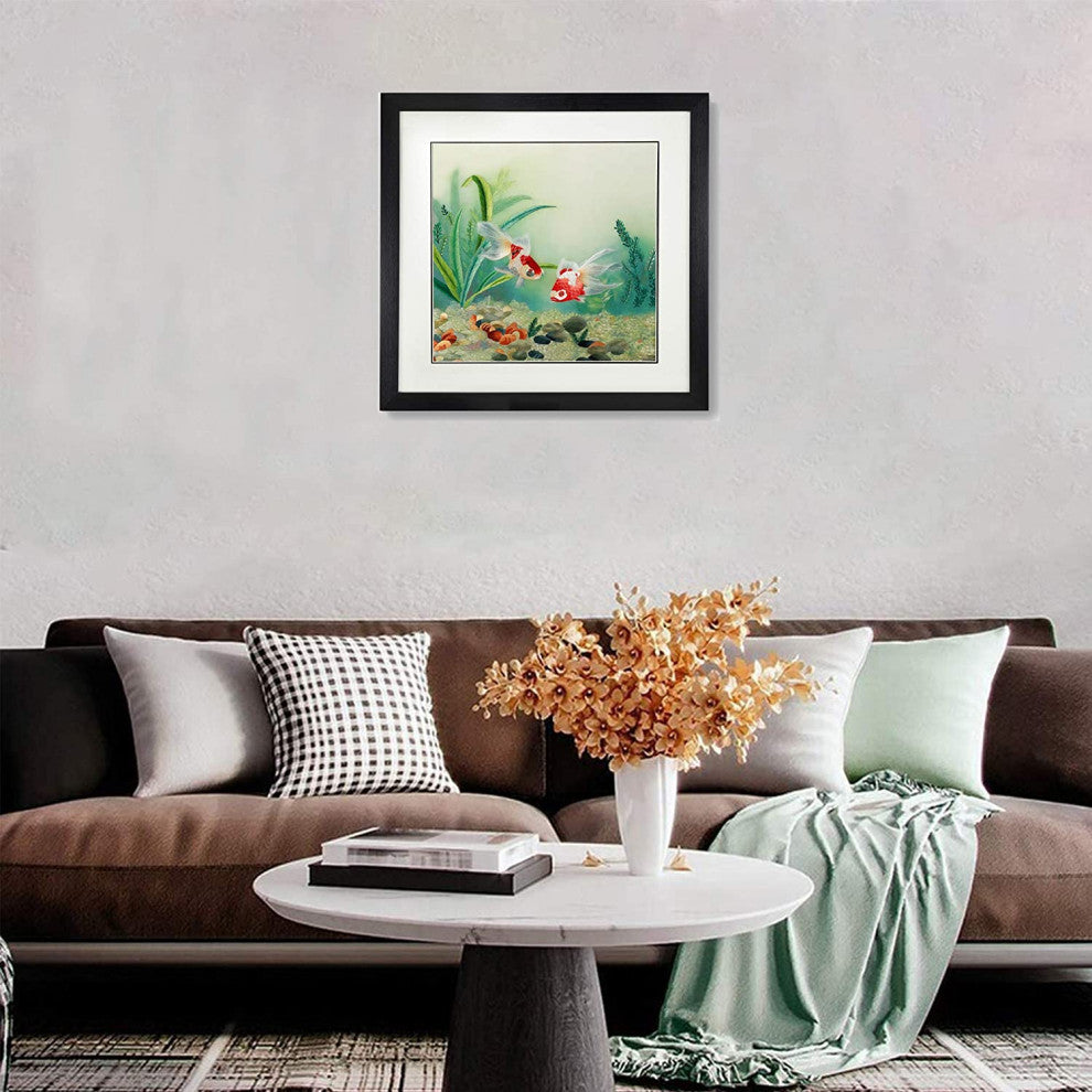 100% Handmade Embroidery, Traditional Arts Oriental Painting