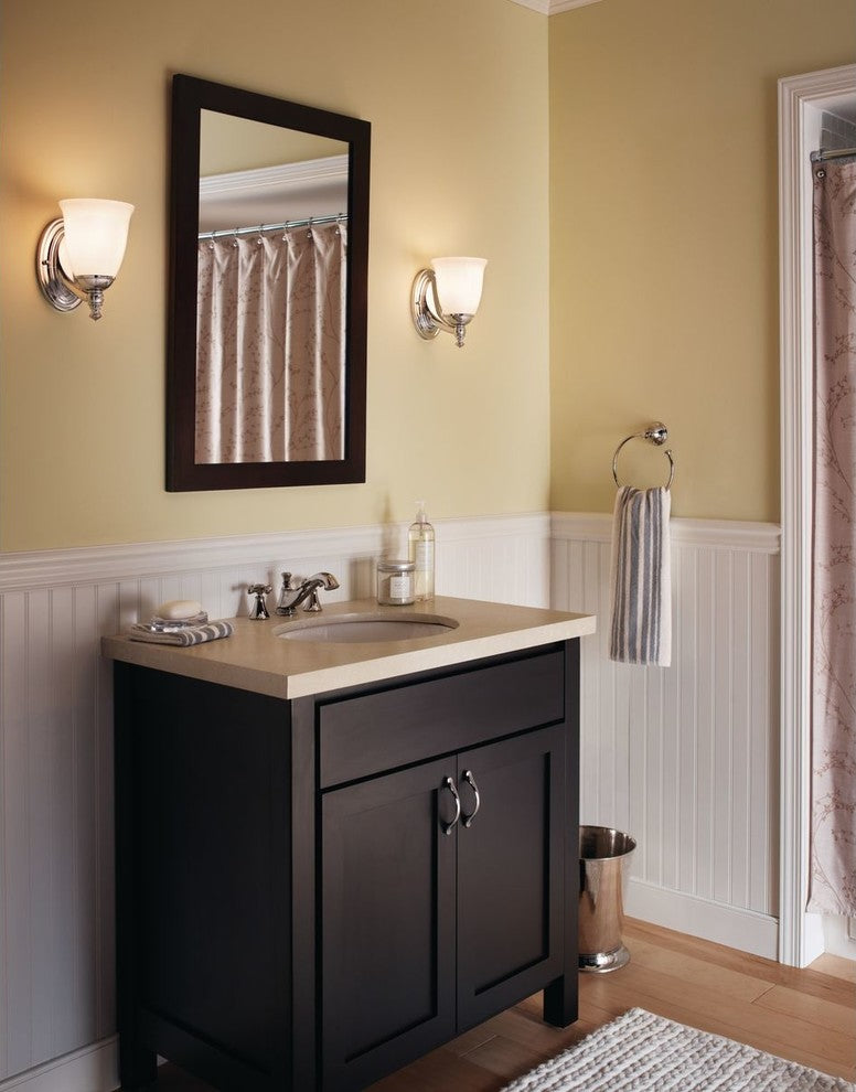 Progress Lighting 1-100W Medium Bath Bracket, Polished Chrome