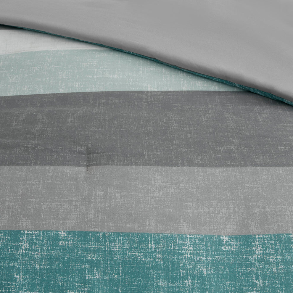 Madison Park Essentials Jaxon Stripe Comforter Set With Bed Sheets