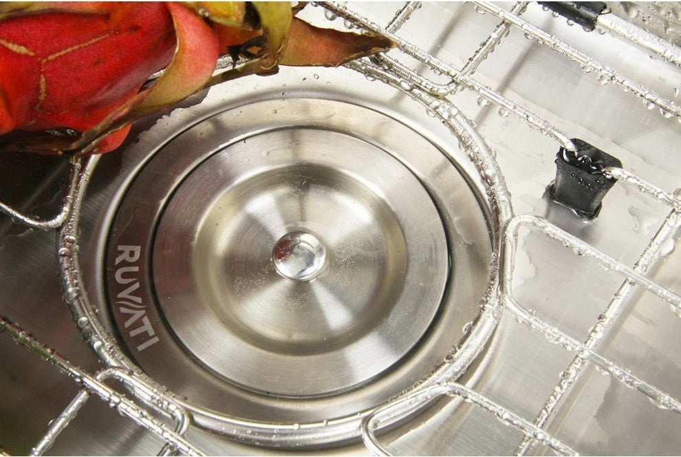 Ruvati 16" Undermount Bar Prep Sink Stainless Steel, RVH7111