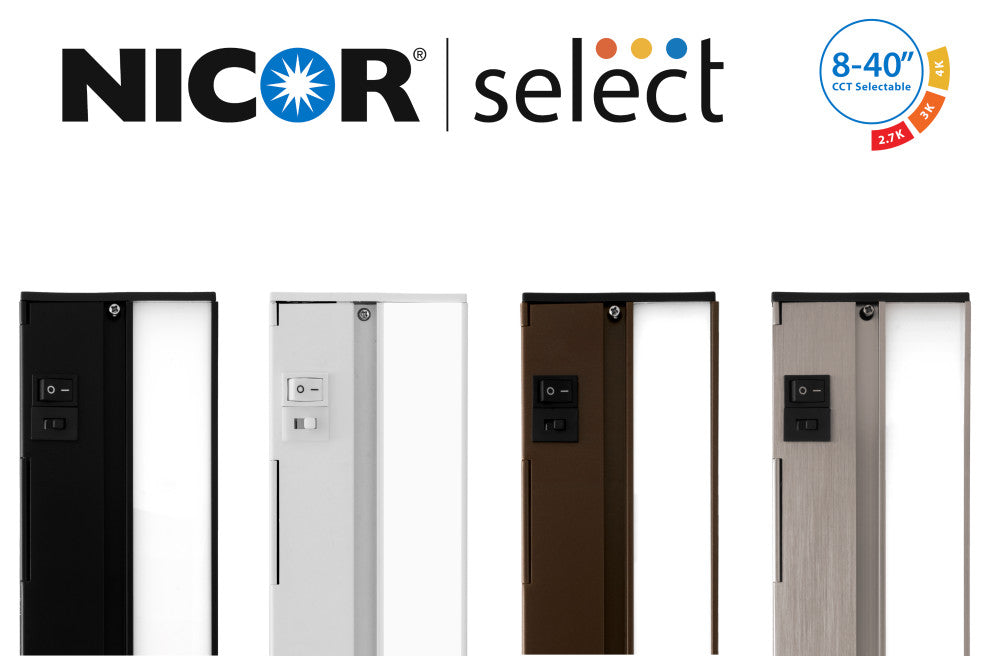 NUC-5 Series Selectable LED Under Cabinet Light, Oil Rubbed Bronze, 12.5